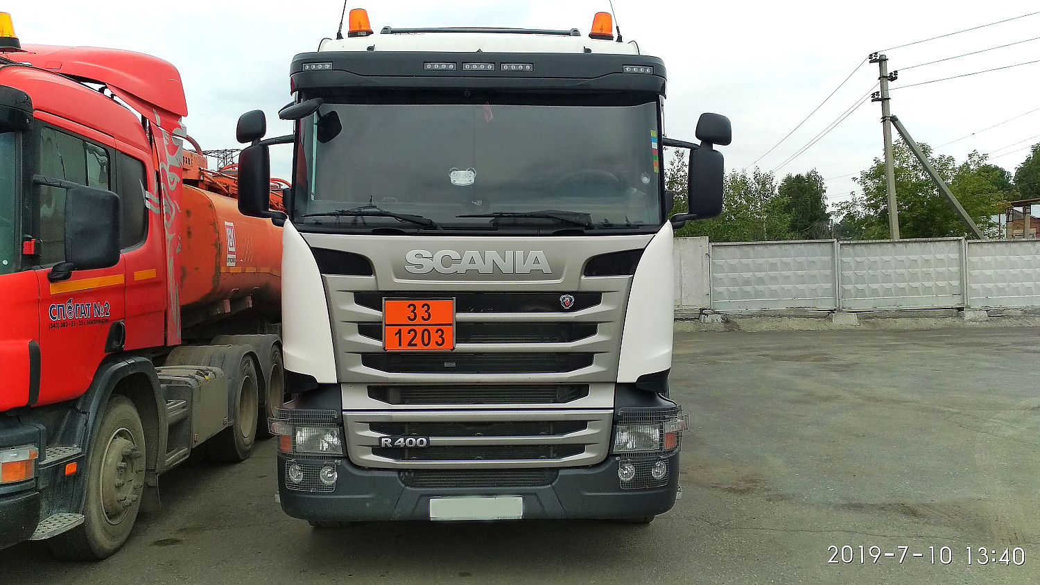 Оборудование видеомониторинга на бензовозе