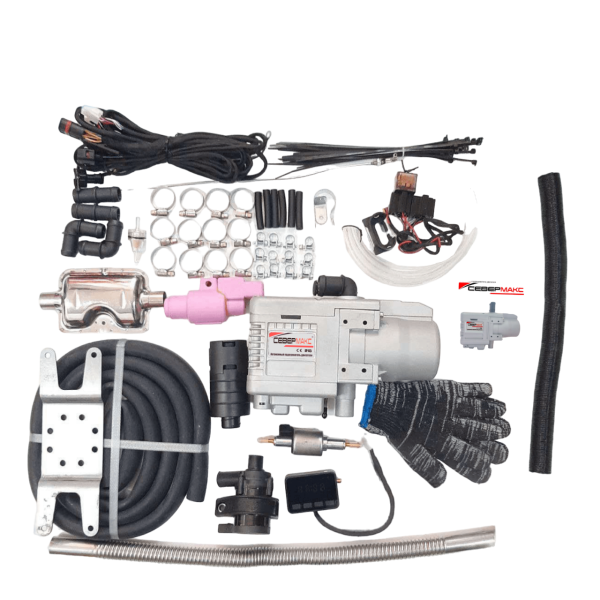 Автономный предпусковой подогреватель двигателя СЕВЕРМАКС 5500-1, 12V бензин/дизель, с пультом Автономный предпусковой подогреватель двигателя СЕВЕРМАКС 5500-1, 12V бензин/дизель, с пультом